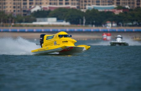 F4-S H2O Censtar Grand Prix of Xiamen - China - October 18-19 , 2019, Max Stilz (46), Blaze Performance Team - GER - Race 1 Photo:Simon Palfrader© Editorial use only